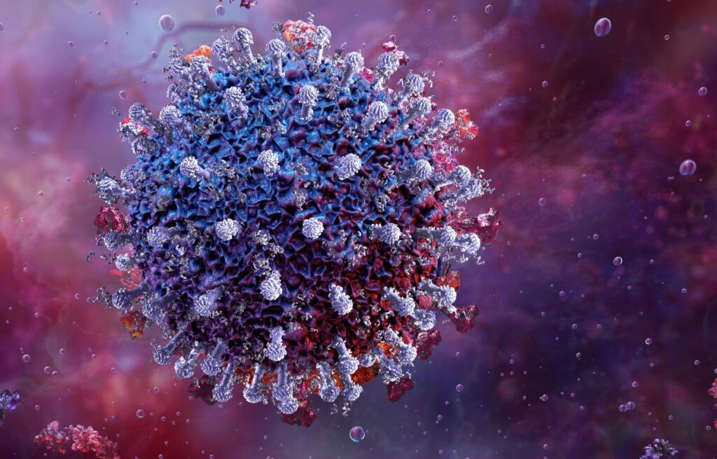 Illustration of the COVID-19 virus